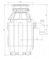 Измельчитель пищевых отходов Bone Crusher 810