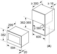 Встраиваемая микроволновая печь Bosch BFR834GC1