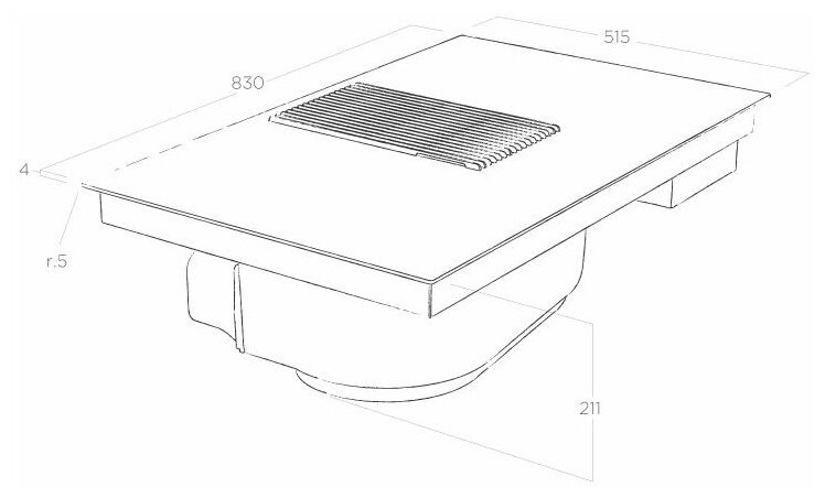 Индукционная варочная панель Elica NIKOLATESLA PRIME S BL A 83