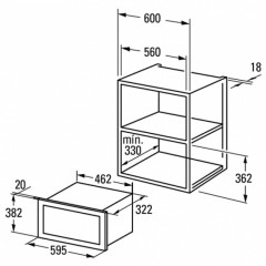Встраиваемая микроволновая печь Cata MMA 20 WH