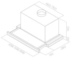 Встраиваемая вытяжка Elica Elite 14 LUX WH/A/50