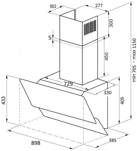 Кухонная вытяжка Kuppersberg F 930 B