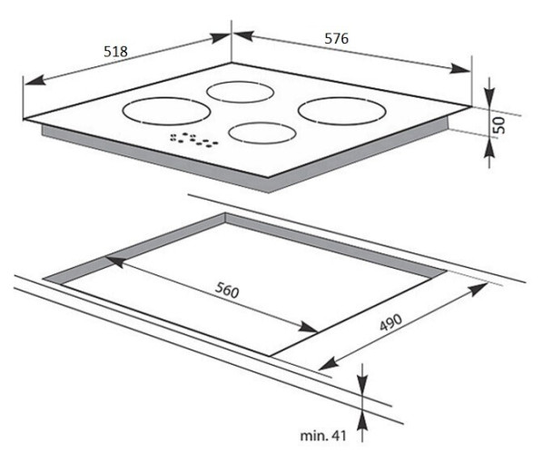 Электрическая варочная панель Hansa BHC 66906