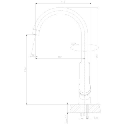 Смеситель для кухни Rossinka RS27-23