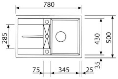 Кухонная мойка Zigmund &amp; Shtain Rechteck 780 топленое молоко