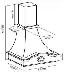 Кухонная вытяжка Lex Milano 600