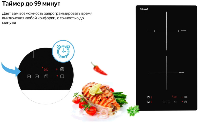 Индукционная варочная панель Weissgauff HI 32 B