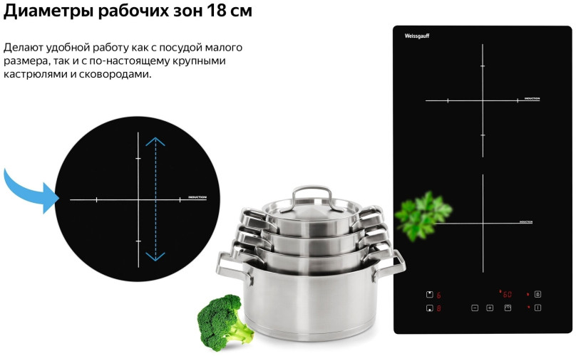 Индукционная варочная панель Weissgauff HI 32 B