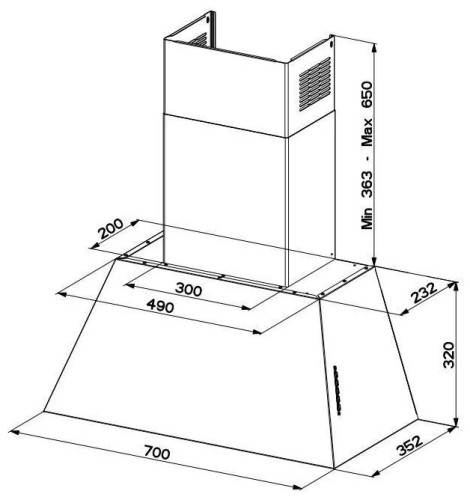 Кухонная вытяжка Faber Chloe EV8P OM A70