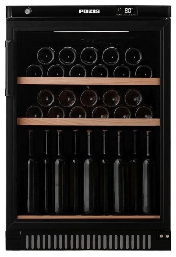 Винный шкаф Pozis ШВ 39 серебристый