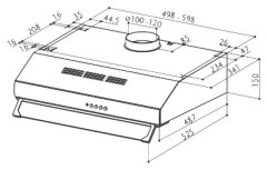 Подвесная вытяжка Faber 741 PB X A60