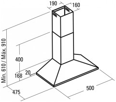Кухонная вытяжка Cata V 500 X