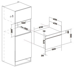 Встраиваемая микроволновая печь Korting KMI 830 GNBX