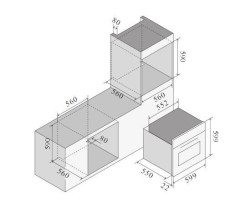 Электрический духовой шкаф ILVE OV60STCT3/BK