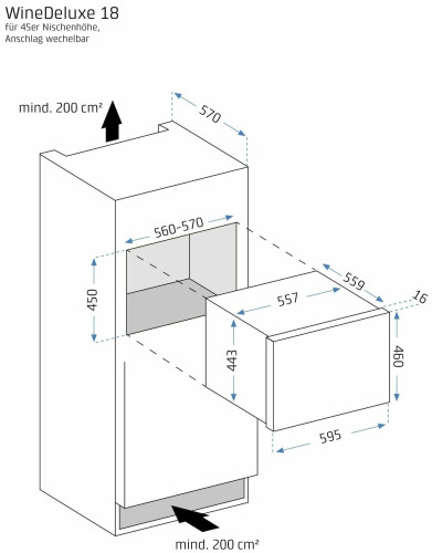 Винный шкаф Caso WineDeluxe E 18