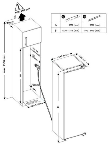 Встраиваемая морозильная камера Schaub Lorenz SL FE226WE
