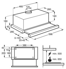 Встраиваемая вытяжка Electrolux EFP 60424 OX