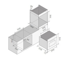 Электрический духовой шкаф ILVE OV60-SNT3/MGB Graphit mat