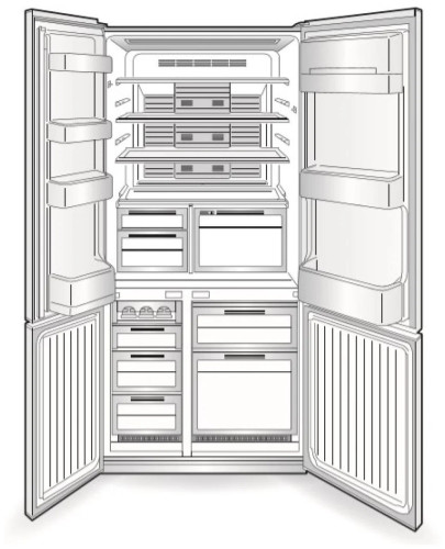 Холодильник Mitsubishi Electric MR-LR78EN-GBK-R
