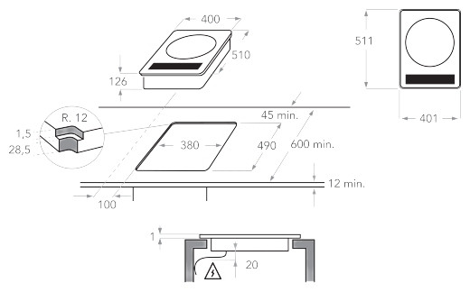 Индукционная варочная панель KitchenAid KHWD1 38510