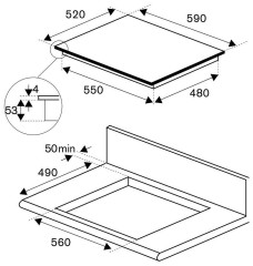 Индукционная варочная панель Bertazzoni P603I C1 B2NEE