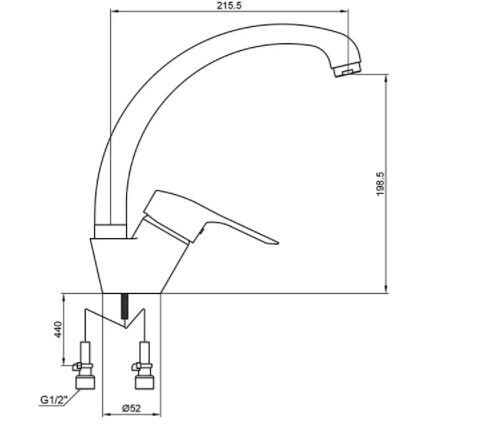 Смеситель для кухни Kaiser City 21044