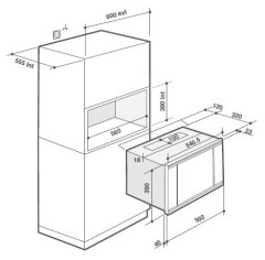Встраиваемая микроволновая печь De Dietrich DME 7121 W