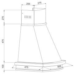 Кухонная вытяжка Korting KHC 6730 RB