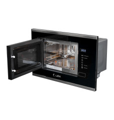 Встраиваемая микроволновая печь LEX Bimo 20 01 нержавеющая сталь черный