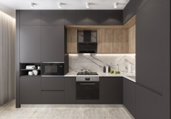 Встраиваемая микроволновая печь LEX Bimo 20 01 нержавеющая сталь черный