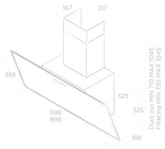 Кухонная вытяжка Elica Shire WH/A/90