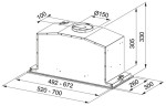 Встраиваемая вытяжка Franke FBI 547 XS NP 305.0590.105
