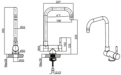 Смеситель для кухни ALLEN BRAU FENSTER 360 браш.никель 5.60004-BN