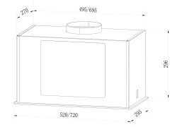 Встраиваемая вытяжка Lex GS Bloc 900