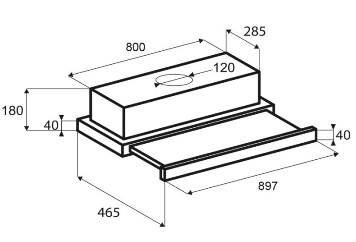 Встраиваемая вытяжка Zigmund & Shtain K 002.91 S