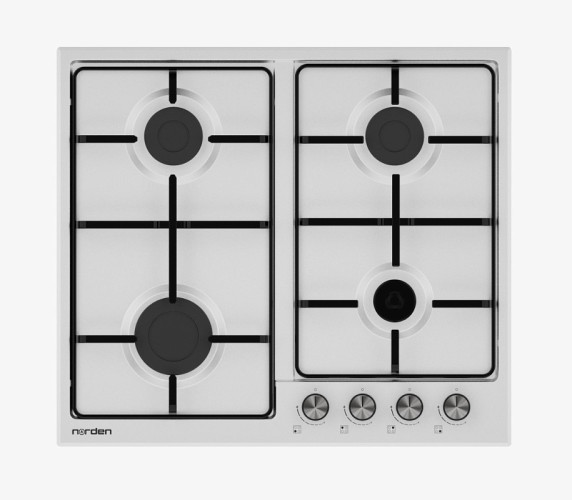 Газовая варочная панель Norden Nord 6L4G WH