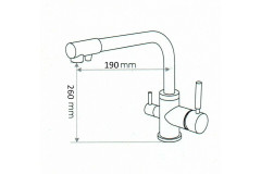 Смеситель для мойки Emar ECB-3003N Dark