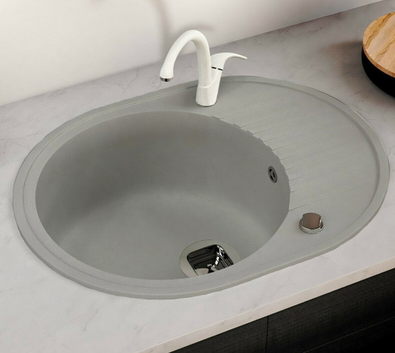 Кухонная мойка Tolero R-122-701 серый