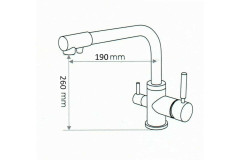 Смеситель для мойки Emar EC-3003N black