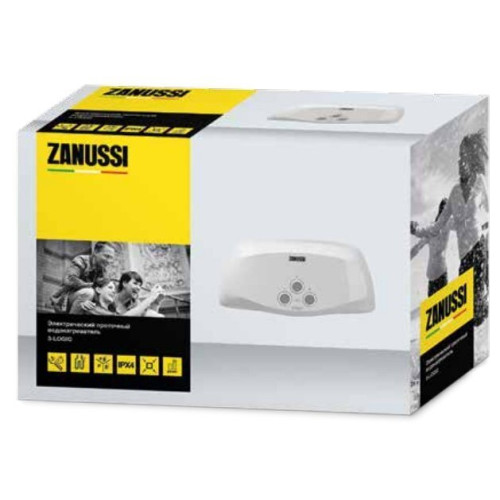 Электрический проточный водонагреватель 5 кВт Zanussi 3-logic TS 5,5 kW - душ+кран