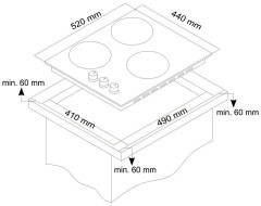 Газовая варочная панель Simfer H 45N30 B416