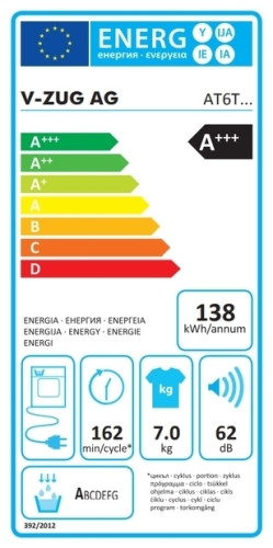 Сушильная машина V-ZUG AdoraDry V6000 AT6TWHWL