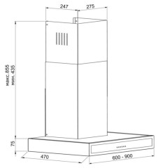 Кухонная вытяжка Korting KHC 6771 N