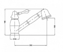 Смеситель для кухни BUGNATESE MAYA хром BN.MAY-8995CR