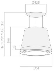 Кухонная вытяжка Elica Summilux Copper/F/50