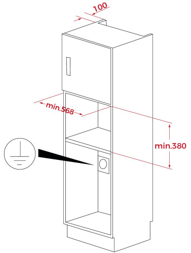Встраиваемая микроволновая печь Teka ML 820 BI Black SS 40584201