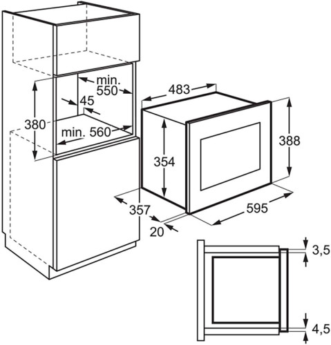 Встраиваемая микроволновая печь Electrolux LMS 4253 TMW