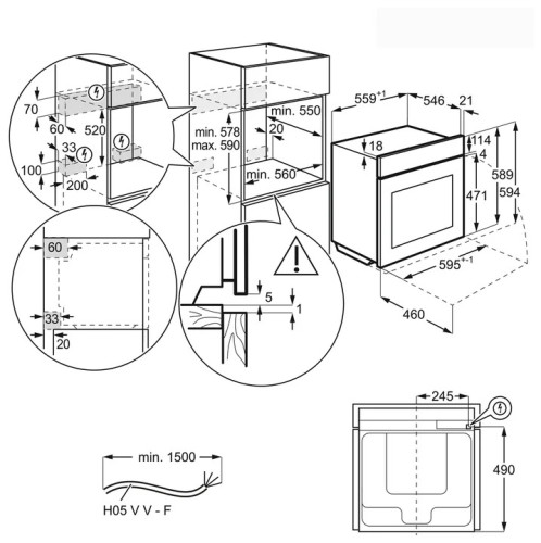 Электрический духовой шкаф AEG BSK 892330 M
