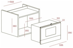 Встраиваемая микроволновая печь Teka MWR 22 BI VB Vanilla