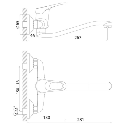 Смеситель для кухни Rossinka B35-24